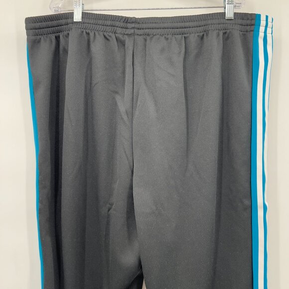 Adidas  Plus Originals 3-Stripes Track Pants Black & Blue Men’s 3XT NWT - Picture 4 of 9